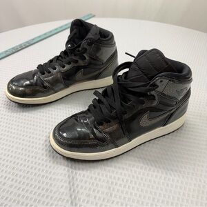 Jordan Black and Gray High-Top Sneakers